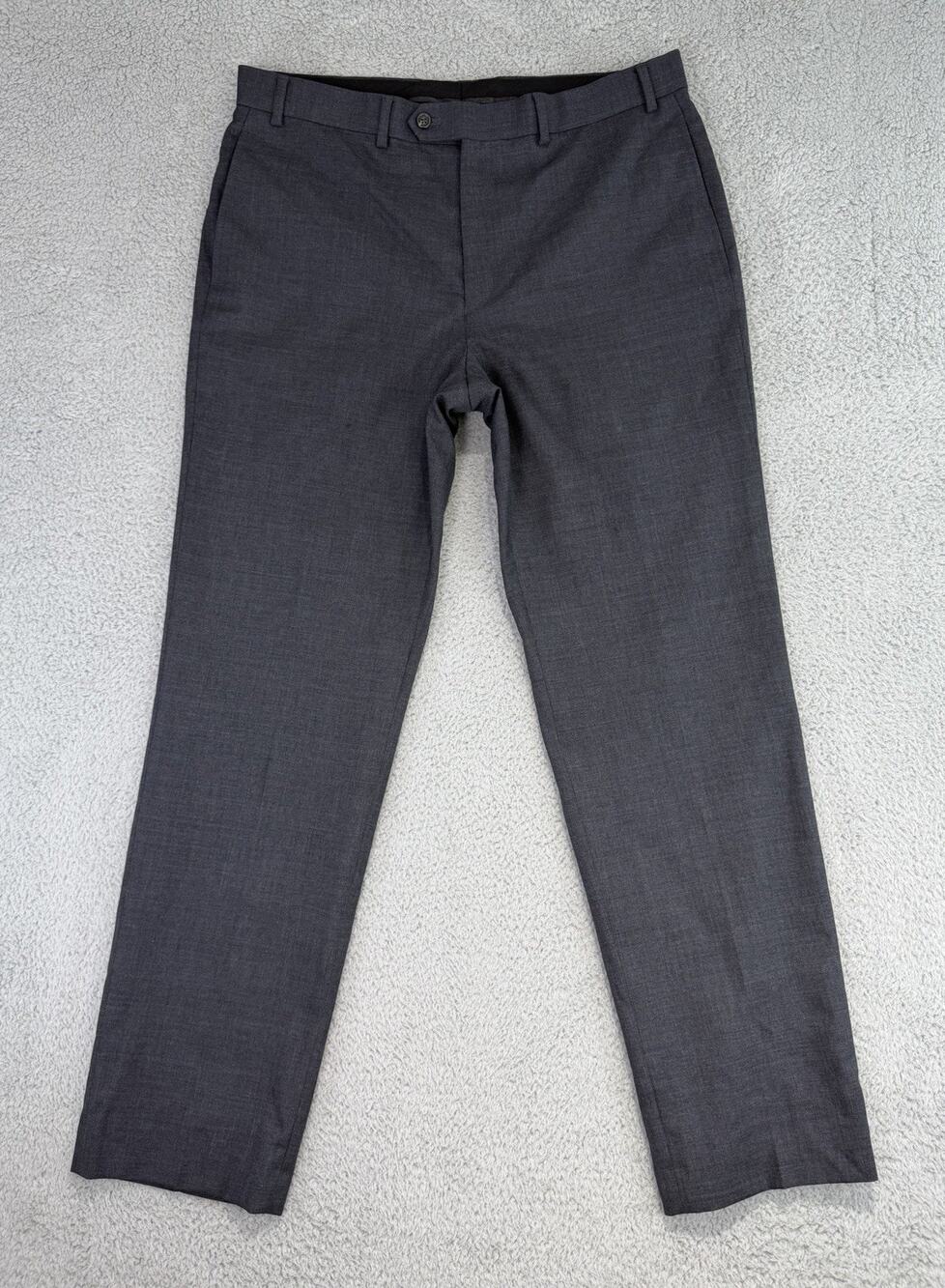 Lauren Ralph Lauren Dress Pants Mens 36x32 Gray Wool Total Comfort Straight Leg